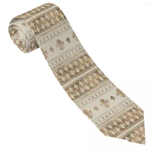 Галстуки-бабочки на заказ, галстук с изображением Флер-де-Лис, золотой принт на шею, новинка, повседневный воротник, мужские и женские свадебные аксессуары для галстука