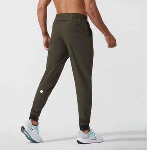 Lululemen Leggings Align Men Pants Yoga Outfit Sportクイックドライドローストリングジムポケットスウェットパンツズボンメンズカジュアルエラスティックウエストデザイナー湿気4412ES