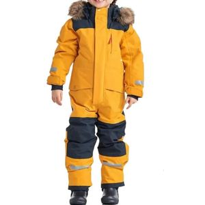 Barn Skiddräkter pojkar Snowsuit Girls Overalls Varma andningsbara barn Utomhus Sport Snowboard Skidåkning Jumpsuit Snökläder 240122