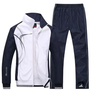 Män sportkläder Spring Autumn Tracksuit 2-stycken Set Sports Sacka Jacketpant Sweatsuit Male Fashion Print Clothing Size L-5XL