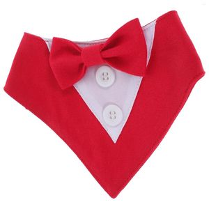 Köpek Giyim Pet Bib Eşarp Bandana Takım Yaka Düğün Peçeteleri Köpek Yavru Tükürük Havlu Polyester Dekor Eşarpları