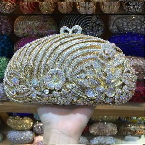 Evening Bags Lady Luxury Gold Silver Crystal Diamond Day Clutch XIYUAN Bag Rhinestone Bride Wedding Clutches Purse Shoulder