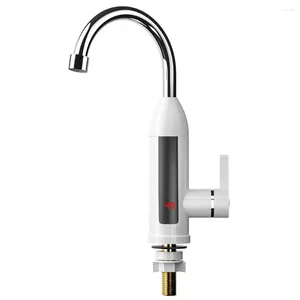 Küchenarmaturen, 3000 W, 220 V, EU-Stecker, elektrischer Warmwasserbereiter, Wasserhahn, LCD-Display, verstellbare Wasserhähne