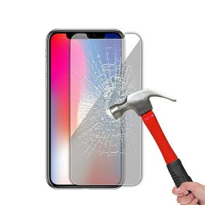 HD Semi Displayschutzfolien 9H 2,5D 0,3 mm gehärtetes Glas für iPhone 15 14 13 12 11 Pro Max XR XS 6 7 Plus Handy-Bildschirm weiße Kantenfolie