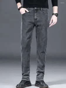Мужские джинсы Мужские ковбойские брюки Узкие классические брюки Прямые облегающие брюки для рабочей одежды Узкие черные модные тенденции 2024 Мягкие брюки