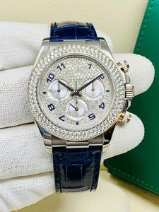 Marca mundial 2024 relógio Melhor versão Relógio Ouro Branco 116589RBR Fábrica Pave Dial Diamond Bezel relógio automático com 2 anos de garantia RELÓGIOS MENS