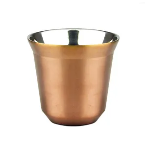 Tumblers Solid Camping Coffee Cup Mub podwójna ściana woda wielofunkcyjna Picie praktyczne izolacja cieplna Stal nierdzewna łatwa czysta dom