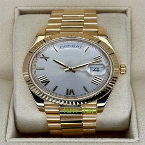 Relógio de luxo mundial da marca Melhor versão Relógio Day-Date 40mm 228238 Presidential Sundust Dial Novo automático ETA Cal.Relógio 3255 com 2 anos de garantia RELÓGIOS HOMENS