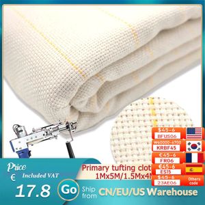 240124 1.5x4m Monk's Cloth Fabric with Marked Lines for DIY Tufting, Carpet, Tapestry, Rug Making