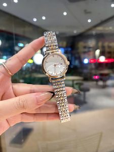 Novo relógio feminino elegante, movimento de quartzo importado, diâmetro 32mm de espessura, 5mm, pulseira de aço inoxidável 316, aaa