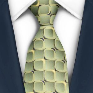 Bow Ties Geometry Tie Champagne Gold Striped Paisley Solid Men Silk Wedding Fashion Design Smooth Necktie For Business Party