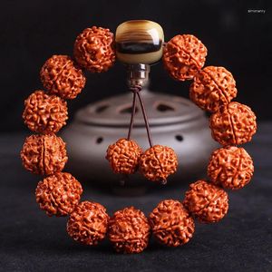 Strand Rudraksha Bracelet Five Faces 20mm Bodhi Seed Beads