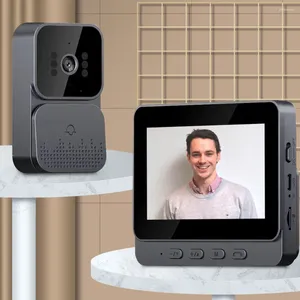 Doorbyls Video Doorbell Intercom Kamera 1080p IR Night Vision Visual 2.4G 4.3inch IPS İç Mekan Açık Mekan için