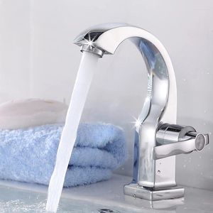 Bathroom Sink Faucets Modern Basin Faucet Single Cold Water Tap Handle Wash Deck Mounted Kitchen Vanity