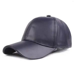 Ball Caps Leather Baseball Cap Men Women Adjustable Peaked Painted Vent Visor Car Extension Compatible With Polarized