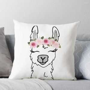 Pillow Floral Crown Llama Throw S For Sofa Pillows Decor HomeMöbel & Wohnen, Dekoration, Dekokissen!