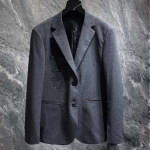 Erkek Blazers Sonbahar Bahar Hırka İnce Fit Moda Tasarımcısı Blazer Sıradan İş Partisi Ofis Formal Erkekler Takım Ceket