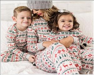 2021 Pigiama di Natale Ins New Xmas Mamma Papà Kid Baby Sleepwear Abbigliamento da notte Homewear Famiglia Pjs coordinati Set 2p2r9435949