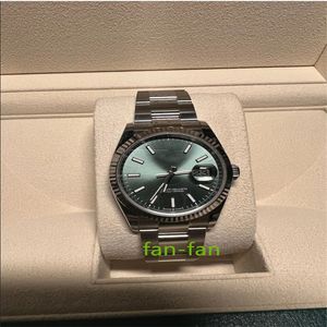 Märke värld lyxig titta bästa c version titta på datejust mint green herrklocka 126234 helt ny automatisk eta cal.3235 rörelse klocka 2-års garanti mens klockor