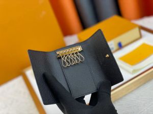 豪華なデザイナー女性バッグ高品質2023秋/冬エンボス加工された6キーキーバッグ財布豪華な財布