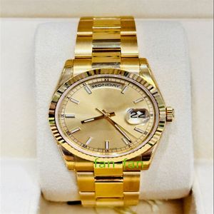 Brand world luxury watch Best version WatchDay-Date 118238 36mm 18k Yellow Gold Watch NEW OLD STOCK 2024 Brand new automatic ETA 3235 watch 2-year warranty MENS WATCHES