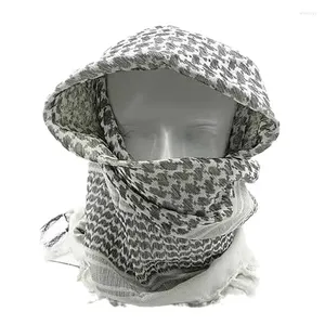Halsdukar män kvinnor militär arabiska keffiyeh shemagh halsduk höst och vinter sjal varm mode randig tryckt vind kall