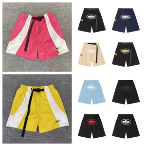 Shorts Mens Shorts Designer Shorts Män Shorts Summer American Style Trendy Cruise Printed Men's and Women's Loose Casual Color Contrast Patchwork Sports Shorts