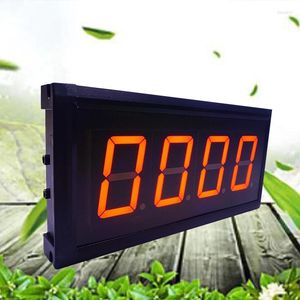 Orologi da parete Display LED a 4 cifre da 3 pollici Ampio display elettronico digitale Conto alla rovescia per 9999 giorni Telecomando Timer a cottimo rosso su un solo lato