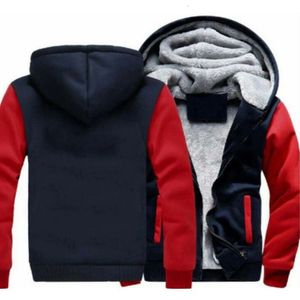 Roupas de algodão grosso masculino com zíper jaqueta inverno quente casual moda oversize casaco masculino plus size S-5XL240127