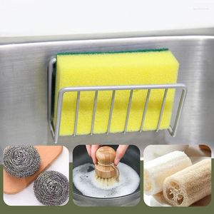 Kitchen Storage Iron Sink Drain Rack Faucet Hanging Basket Sponge Holder Soap Stand Bathroom Organizer