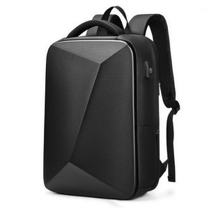 Zaino per laptop da 15,6 pollici da uomo Borsa rigida espandibile con guscio rigido Zaini impermeabili antifurto TSA Borsa da viaggio da lavoro con ricarica USB 240127