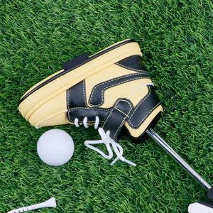 fashion Waterproof PU Leather Golf Iron Putter Headcover With Fashion Shoe Shape Club Protective Equipment for Driver Fairway 240202