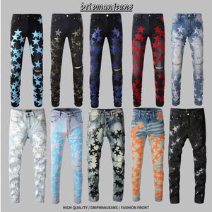 AMlRl JEANS jeans firmati da uomo jeans slim fit jeans skinny uk drip y2k jeans usa drip star jeans drip jeans drill jeans pantaloni jeans stile outfit semplice jeans hiphop