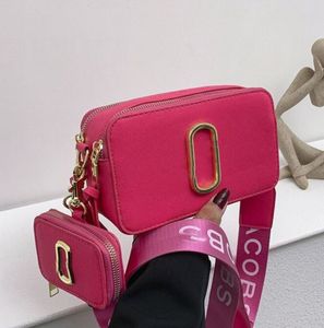 дизайнерские сумки через плечо, сумка через плечо, кожаная сумка, женская роскошная текстура с широким ремешком M, модная сумка для фотоаппарата J Messenger, красный кошелек M10213