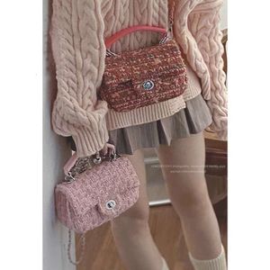 Korean Version Fashionable Fragrant Handbag Women s New Woolen Small Square Fashion Chain Single Shoulder Crossbody Bag factory direct sales