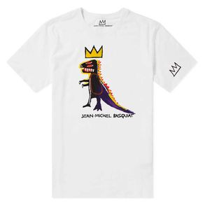 Graffiti Artist Jean Michel Basquiat T-shirt Pure Cotton Mens and Womens Joint Short