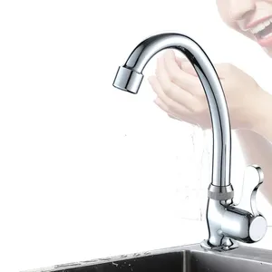 Kitchen Faucets Plastic Steel Faucet Water Purifier Single Lever Hole Cold Tap Shower Resistant Discoloration