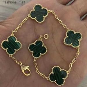 Projektant Cleef Braclet Four Leaf Clover Bransoletka 2024 Van Bracelets Clover Luksusowa Bransoletka Bransoletka Perła 4 sztuki 18K Złoty naszyjnik Branki Wedding Laser Bran