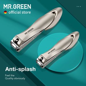 Mr. Green Nail Clippers ze stali nierdzewnej anty Splash Fingernail Cutter Manicure Tools Bionics