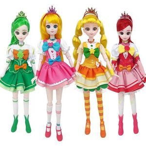30 см аниме поймать подростковая принцесса подарочная коробка набор мультфильм сердце принцесса кукла суставы подвижные детские подарки на день рождения 240130
