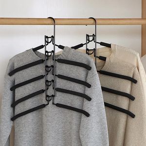 衣服ストレージの多機能ハンガークローゼットオーガナイザー調整可能なパンツタイ棚ワードローブズボン240125