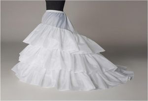 Em estoque aline petticoat alta qualidade 3 aros underskirt crinoline para vestido de casamento capela trem bwq0078757779