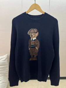 Women S Cartoon Rl Bear Womin Winter Clothing Fashion Długie rękawie z dzianinem sweter wełniany wełniany płaszcz kaszmiru 221102