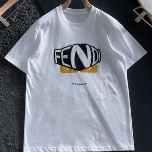 Camiseta de manga curta masculina e feminina de qualidade Instagram Trend Camiseta versátil meia manga estilo casal minimalista primavera/verão Top para agasalhos