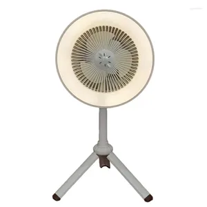 5000Mah Camping Fan Rechargeable Desktop Portable Circulator Wireless Ceiling Electric With Power Bank LED Lighting