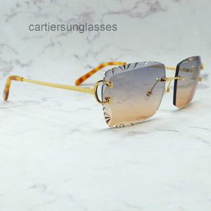 Designer-Sonnenbrille Y2k Carter Diamond Cut Luxusbrille Outdoor Cool Decoraiton Vintage Herren Shades Lentes De Sol Mujer