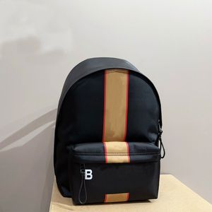 Projektant plecak luksus czarny litera szkolna moda moda swobodne męskie plecaki nylonowe duża pojemność przenośna torba na zewnątrz torba podróżna w kratę portfela z torby