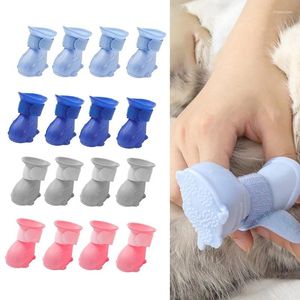 Hundkläder Solid Silica Gel Pet Shoes For Small Medium Dogs Shoe Waterproof Yorkshire Terrier Puppy Product Accessories