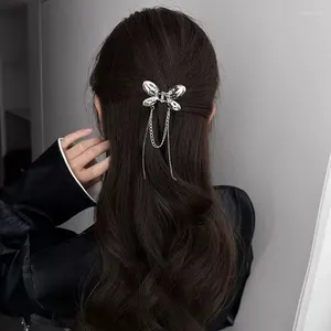 Grampos de cabelo Bow Tassel High Clip para mulheres moda jóias acessórios minimalistas