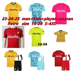 New Wolves 23 24 Neto Soccer Jerseys Podence Cunha 2023 2024 Bueno Matheus Gomes Home Away 3rd Retro Football Shirt Kilman n Semedo Cunha Wanderer